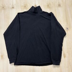 Vintage Puritan Shirt Boys XL 18 Black Turtleneck Long Sleeve Stretch Cotton Tee